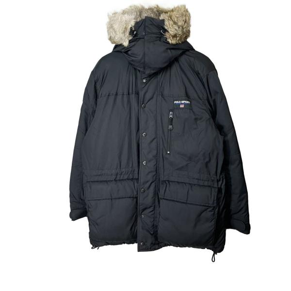 POLO SPORT◇ダウンジャケット/M/ナイロン/BLK/25327574 : セカンド