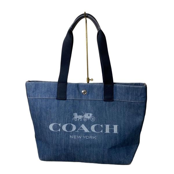 【なっつ】COACH コーチ デニムトートバッグ キャンバス COACH◇トートバッグ/デニム/IDG/N2A2077-F67415 : セカンドストリート