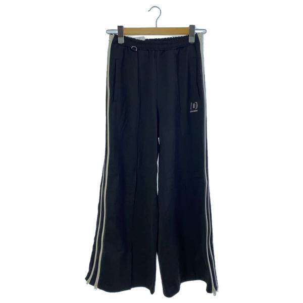 doublet◇ボトム/ZIP UP TRACK PANTS/3/S/ナイロン/ブラック