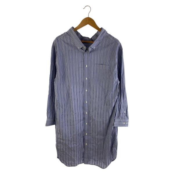 BALENCIAGA◇シャツワンピース/34/コットン/IDG/ストライプ