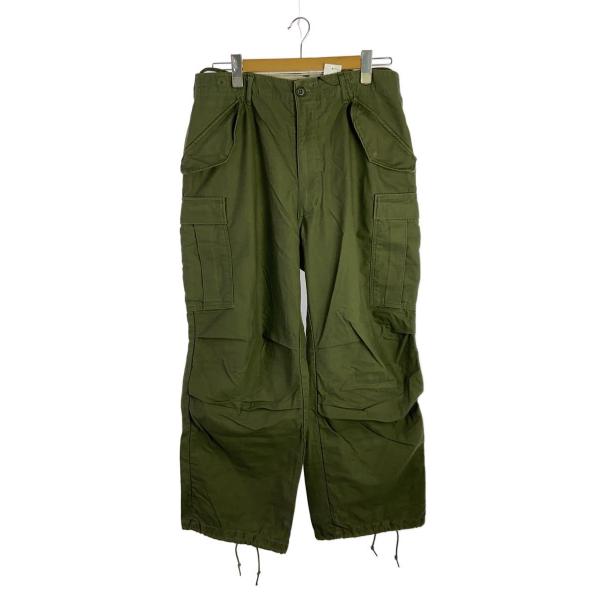 US.ARMY◇M-65初期型/アルミ/GRIPPERジップ/カーゴパンツ/M/--/KHK