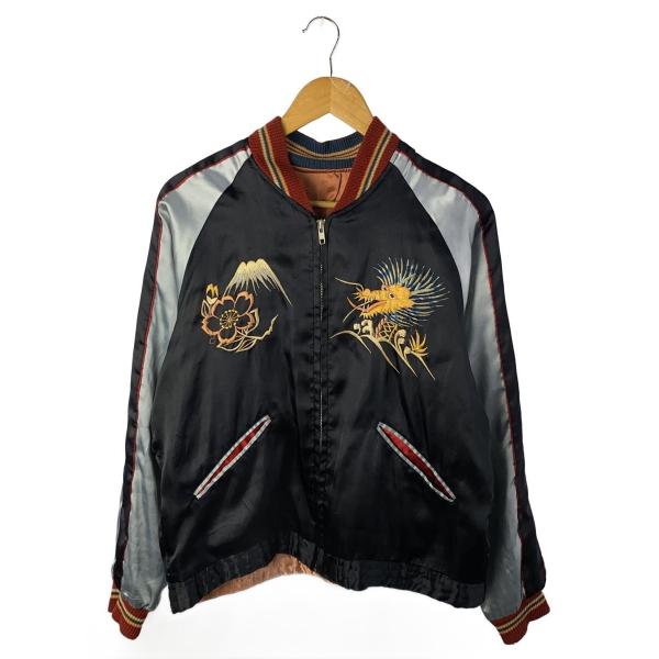 東洋エンタープライズ◇スカジャン/M/ポリエステル/BLK/プリント