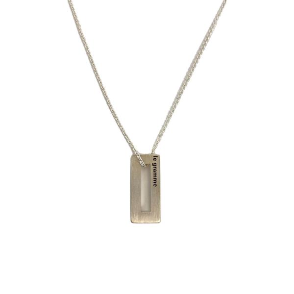 Le gramme/ル グラム/1.5g rectangle pendant/ネックレス/SV925