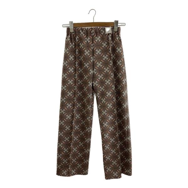 FUMIE=TANAKA◇ストレートパンツ/1/ポリエステル/ピンク/総柄/F23A-46