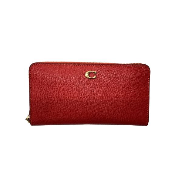 新品未使用　COACH 長財布 ブラウン/レッド COACH◇長財布/--/RED/レディース/CC953 : セカンドストリートYahoo!店