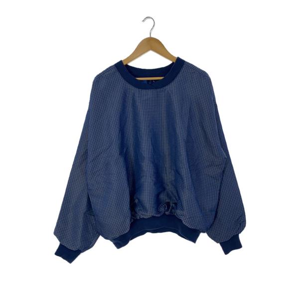 SANDERLANDS/トップス/L/ナイロン/ネイビー/ギンガムCK/90s