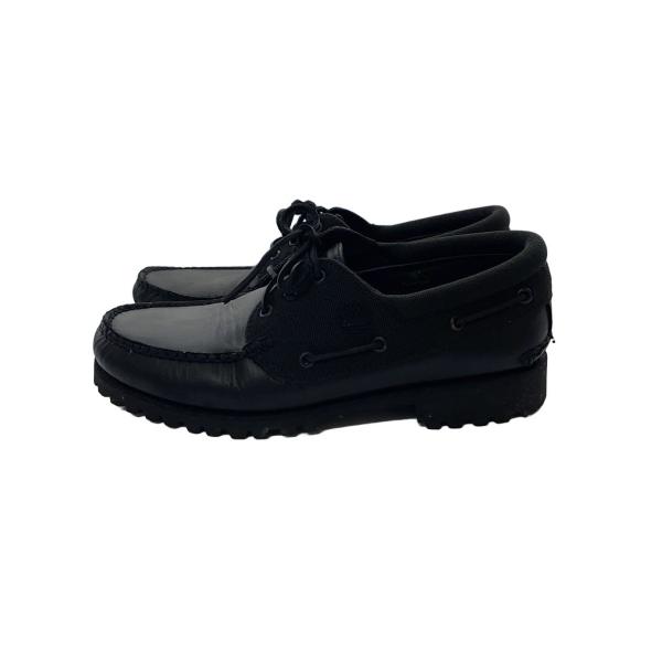Timberland◇デッキシューズ/UK9/ブラック/レザー/TB0A6DXWEL2