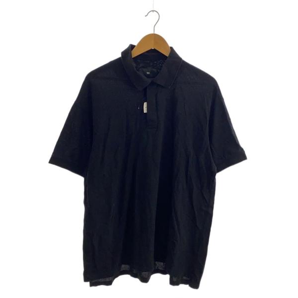 セオリー ジップアップ シェルボタン コットン ポロシャツ ブラック セオリー ジップアップ シェルボタン コットン ポロシャツ ブラック