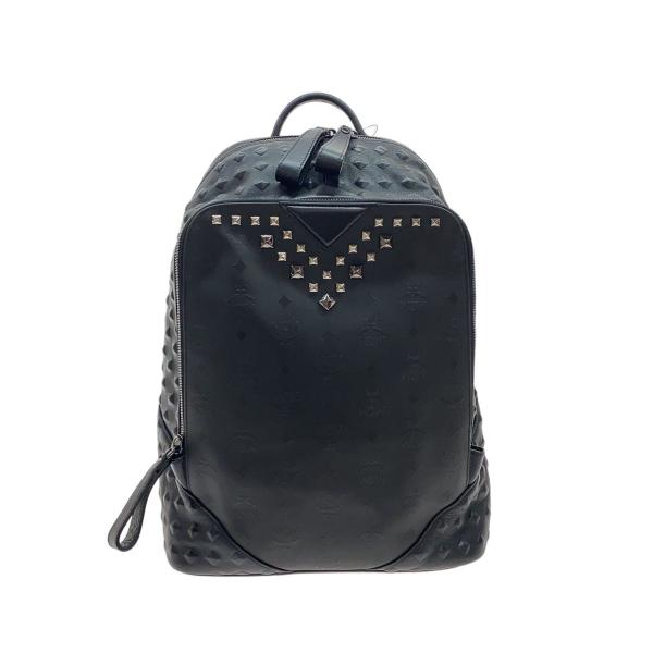 、 MCM リュック ブラック スモールサイズ 正規品 MCM◇リュック/ブラック/総柄/W8020 : セカンドストリートYahoo!店