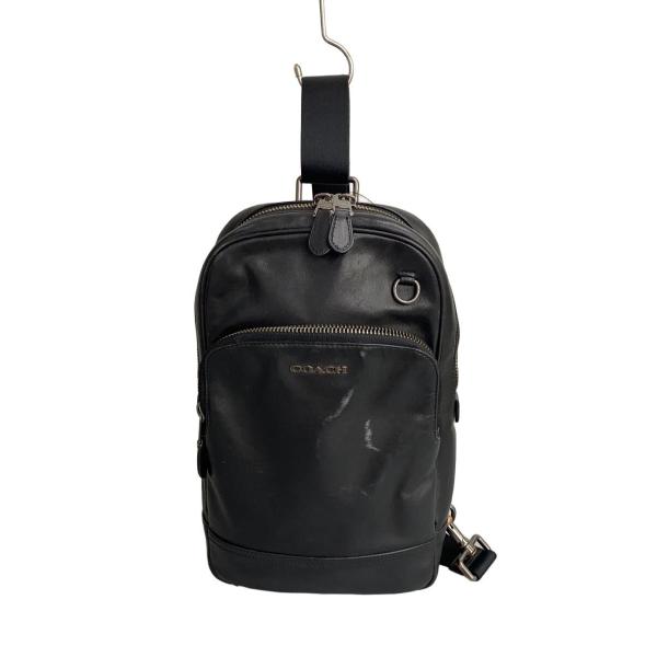COACH◇ショルダーバッグ/レザー/BLK/無地/C2931 : セカンドストリート