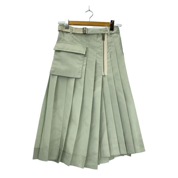 sacai◇スカート/O/ナイロン/GRN/無地/24-07386/24AW// : セカンド