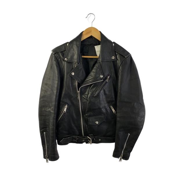 Leather Wear ダブルライダースジャケット 黒 黒 レザージャケット ダブルライダース