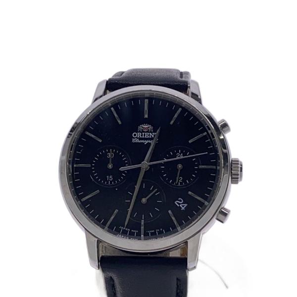 ORIENT◇腕時計/アナログ/レザー/BLK/BLK/RMD0-UAB0 : セカンド