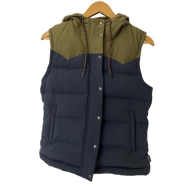 patagonia フード付きダウンベスト patagonia◇ダウンベスト/S/--/NVY/27746FA18 : セカンドストリート