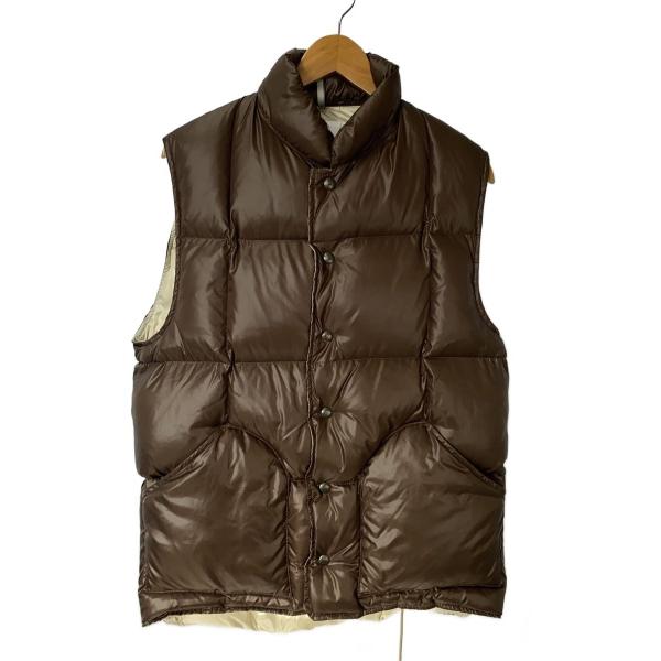 SIERRA DESIGNS◇ダウンベスト/M/ナイロン/BRW/無地/825017/BEAMS別注