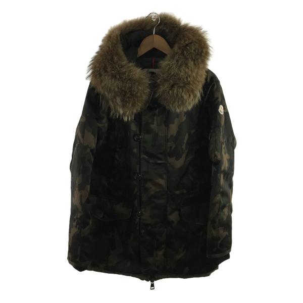 REN出品　MONCLER ダウン MONCLER◇ダウンジャケット/1/ポリエステル/GRN/カモフラ/B20914230825