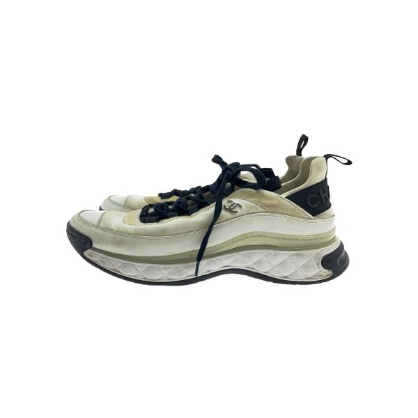 CHANEL / ローカットスニーカー/41/WHT/ポリエステル/G35618 CHANEL◇ローカットスニーカー/43/WHT/レザー/G35618/使用感あり