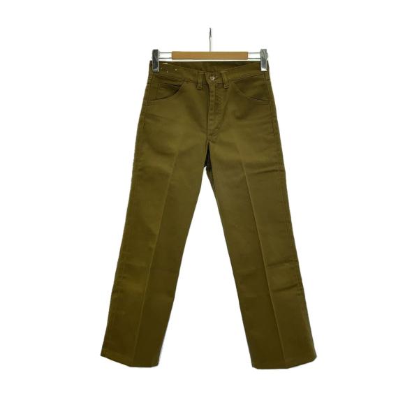 フォロー割り済み　70's Lee カツラギ　TALON USA製 W30 Lee◇70s/42talon/カツラギ/ボトム/30/コットン/KHK// : セカンド