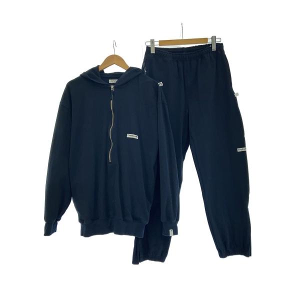 【新品定価以下】CAHLUMN ナイロン セットアップ CAHLUMN◇Heavy Weight Jersey/ハーフジップパーカーセットアップ/M
