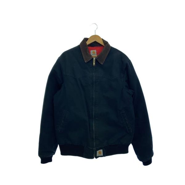 Carhartt◇サンタフェ/ジャケット/L/コットン/BLK/無地/J13BLK