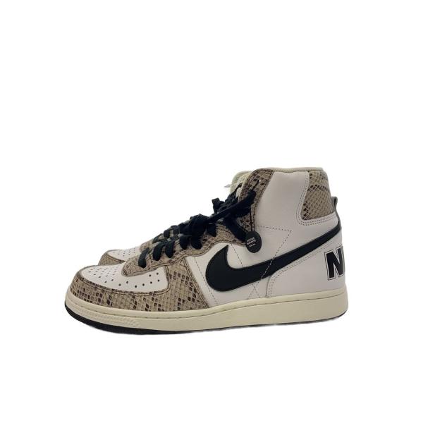 NIKE◆Terminator High Cocoa Snake/ハイカットスニーカー/27cm/WHT/FB1318-100//