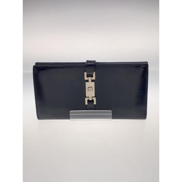 GUCCI◇長財布_ジャッキー/レザー/BLK/無地/メンズ : セカンド