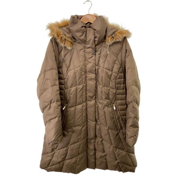 BALMAIN◇ダウンコート/L/ポリエステル/CML/無地/P3400-90F : セカンド