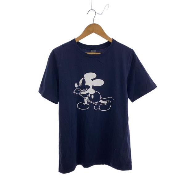 NUMBER (N)INE◇ミッキーTシャツ/3/コットン/BLK/無地// : セカンド