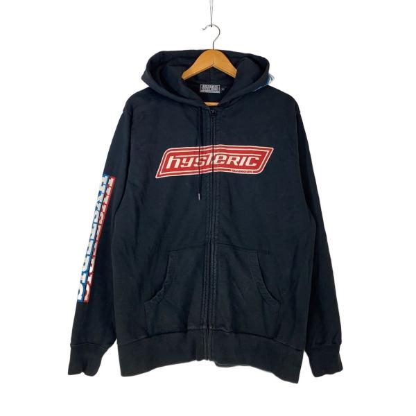 HYSTERIC GLAMOUR　パーカー HYSTERIC GLAMOUR◇ジップパーカー/L/コットン/ブラック/無地