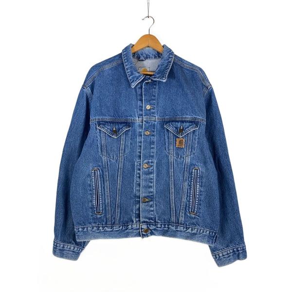 Carhartt トラッカージャケット90s希少色 Carhartt◇トラッカージャケット/デニム/インディゴ/90s/USA製/J12 DST