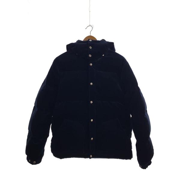 WACKO MARIA◇ダウンジャケット/XL/ベロア/NVY/無地 : セカンド