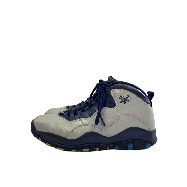 NIKE◆AIR JORDAN 10 RETRO/エアジョーダンレトロ/グレー/310805-019/27cm/GRY