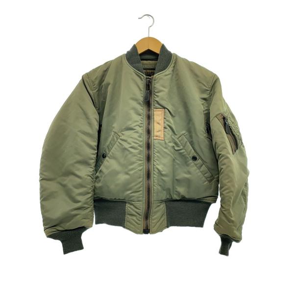 Buzz Rickson's◇フライトジャケット/MA-1/S/ナイロン/KHK/無地/M13521