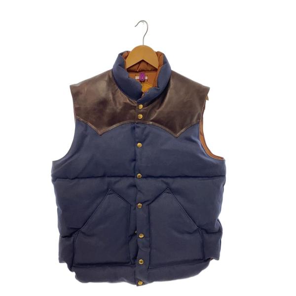 中古 Rocky Mountain Featherbed Down Vest Rocky Mountain Featherbed◇ダウンベスト/44/コットン/NVY/290-242-53