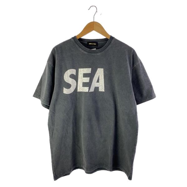WIND AND SEA◇SEA CRACK P DYE TEE/Tシャツ/XL/コットン/GRY WIND AND SEA◇SEA CRACK P DYE TEE/Tシャツ/XL/コットン/GRY