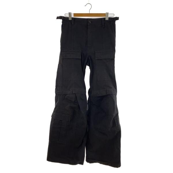 BALENCIAGA◇23AW/FLARED CARGO PANTS/フレアカーゴ/XS/コットン