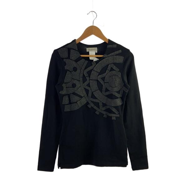 22aw Yohji yamamoto POUR HOMME 長袖Tシャツ yohji yamamoto POUR HOMME◇長袖Tシャツ/M/ウール/BLK : セカンド