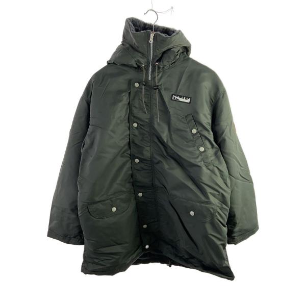 C.E(CAV EMPT)◇SYNTH FUR HOOD ZIP COAT/L/ナイロン/GRY/CES28JK06