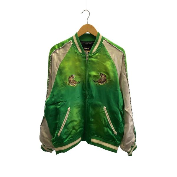 Schott◇スカジャン/L/レーヨン/GRN/782-5152008 : セカンドストリート