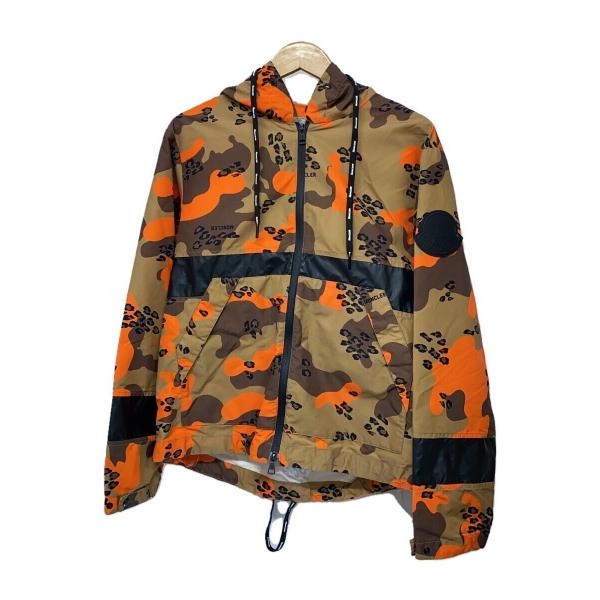 未使用✨MONCLER KOUNDE カモフラ柄 ナイロン トラックパーカー MONCLER◇ジップパーカー/2/ナイロン/ORN/F10911B70400
