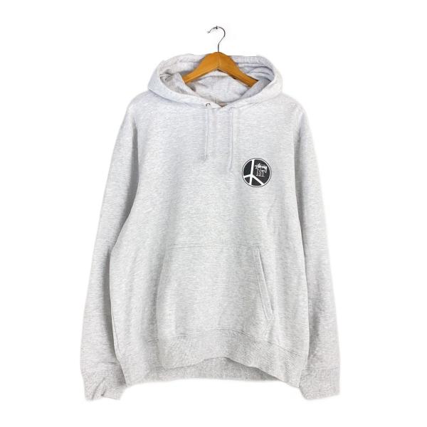 sa⭐︎n Stussy グレー フルジップ パーカー L オンライン ショッピング 通販スポーツ - STUSSY ジップパーカー