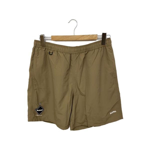 F.C.Real.Bristolナイロン下 カーキ✖️ベージュ サイズM F.C.R.B.(F.C.Real Bristol)◇ショートパンツ/L/ナイロン/KHK/FCRB