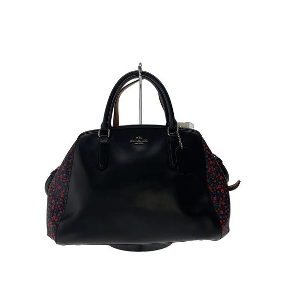 COACH◇ショルダーバッグ/レザー/BLK/花柄/F59442 : セカンド