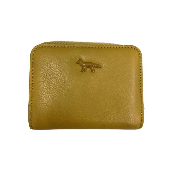 MAISON KITSUNE◇2つ折り財布/レザー/CML/無地/レディース