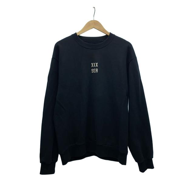 WIND AND SEA◇21AW/スウェット/L/コットン/BLK/WDS-XXX-21A-09