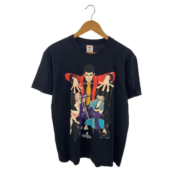 Supreme◇23SS/Lupin Tee/Tシャツ/M/コットン/BLK/プリント