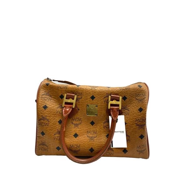 MCM◇ミニボストンバッグ/ヴィセトス/ボストンバッグ/キャメル/総柄