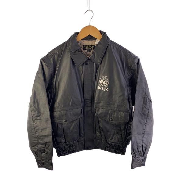 サントリーBOSS ボスジャン LL ブルゾン SUNTORY BOSS◇1994年モデル/ボスジャン/90s/レザージャケット