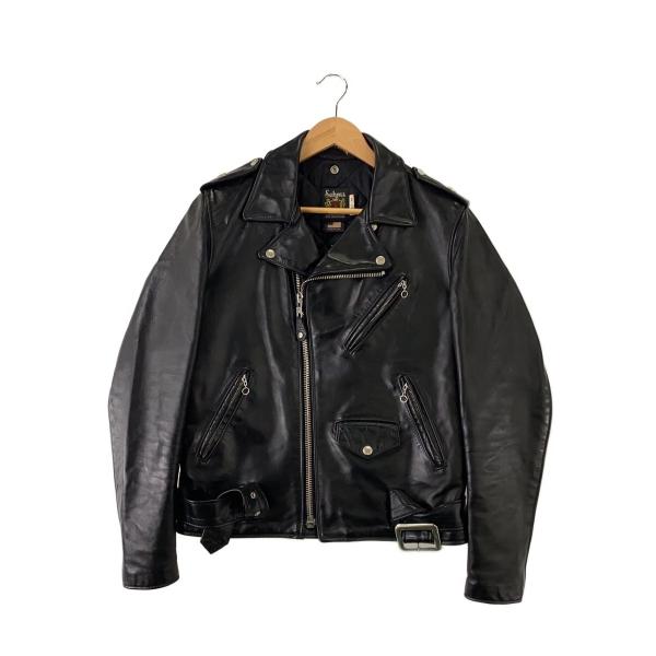 Schott 613UHT HORSE HIDEダブルライダースジャケット Schott◇613UHT HORSEHIDE ONE STAR/ダブルライダースジャケット/38