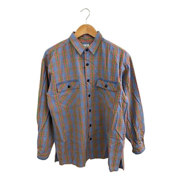 C.P.COMPANY◇長袖シャツ/--/--/BLU/チェック : セカンドストリート